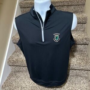 Rare - Peter Millar *Kingsley Club* lightweight 1/4 zip golf ⛳️ sweater vest - S